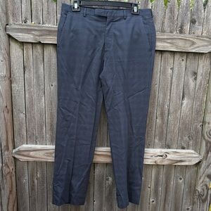 John Varvatos 35L navy plaid dress pants!